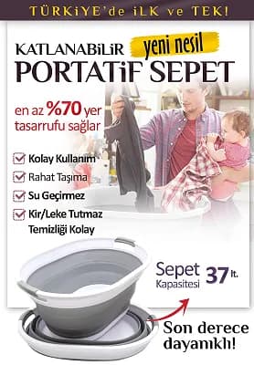 Katlanır Çamaşır Sepeti Seti
